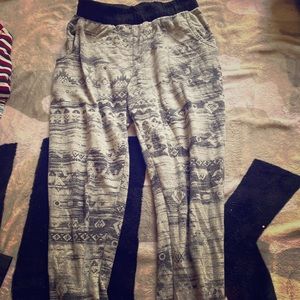 Tribal print sweatpants